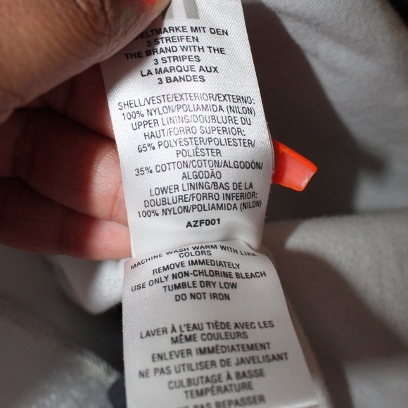 Adidas Vintage Y2K Blue’ish/Grey Oversized Windbreaker Jacket - Size Lage - Picture 11 of 11